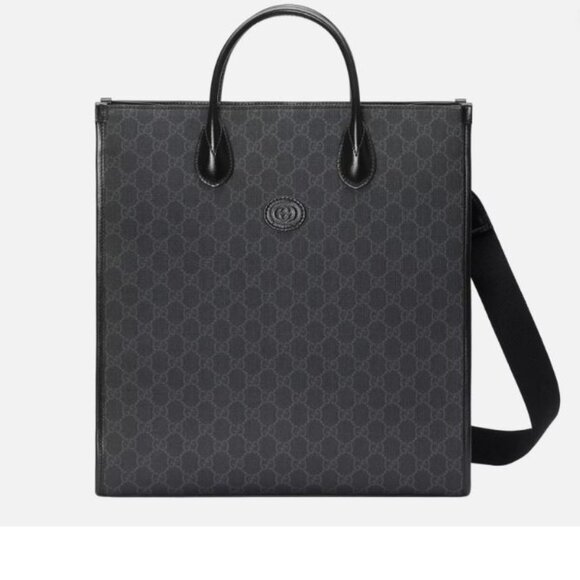 NWT Gucci Removable Shoulder Strap Bag Tote Interlocking GG Top Handle 674155 - Picture 1 of 10